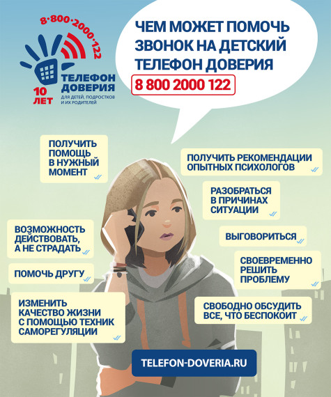 Акция «Детский телефон доверия».